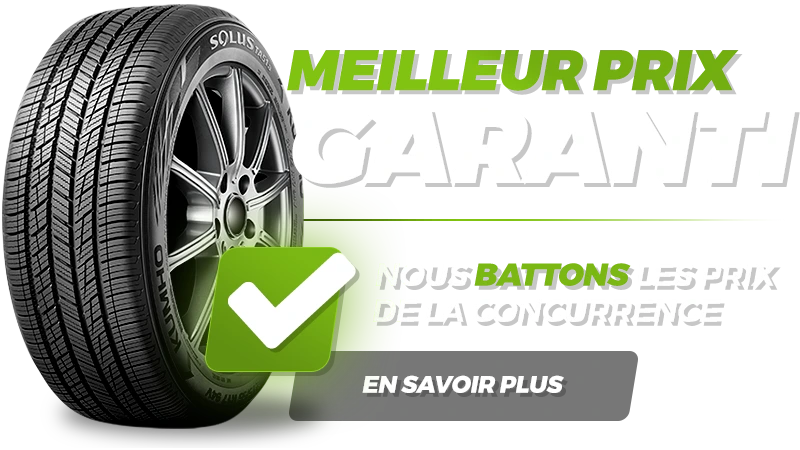 Meilleur prix garanti - nous battons les prix de la concurrence.