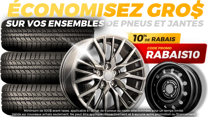 10% de rabais - Ensembles pneus et jantes