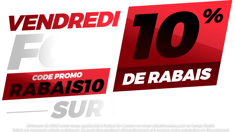 10% de rabais - Vendredi fou