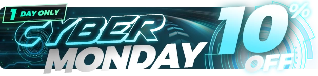 10% off - Cyber Monday