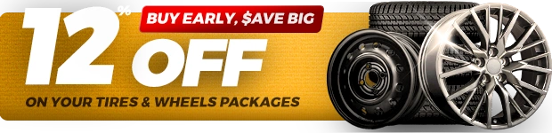 12% off tires & wheels packages - promo code KIT12