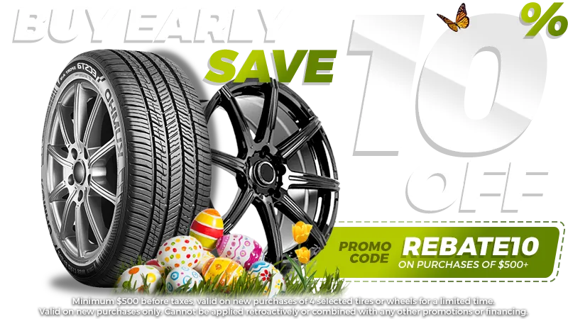 10% off EASTER - promo code REBATE10