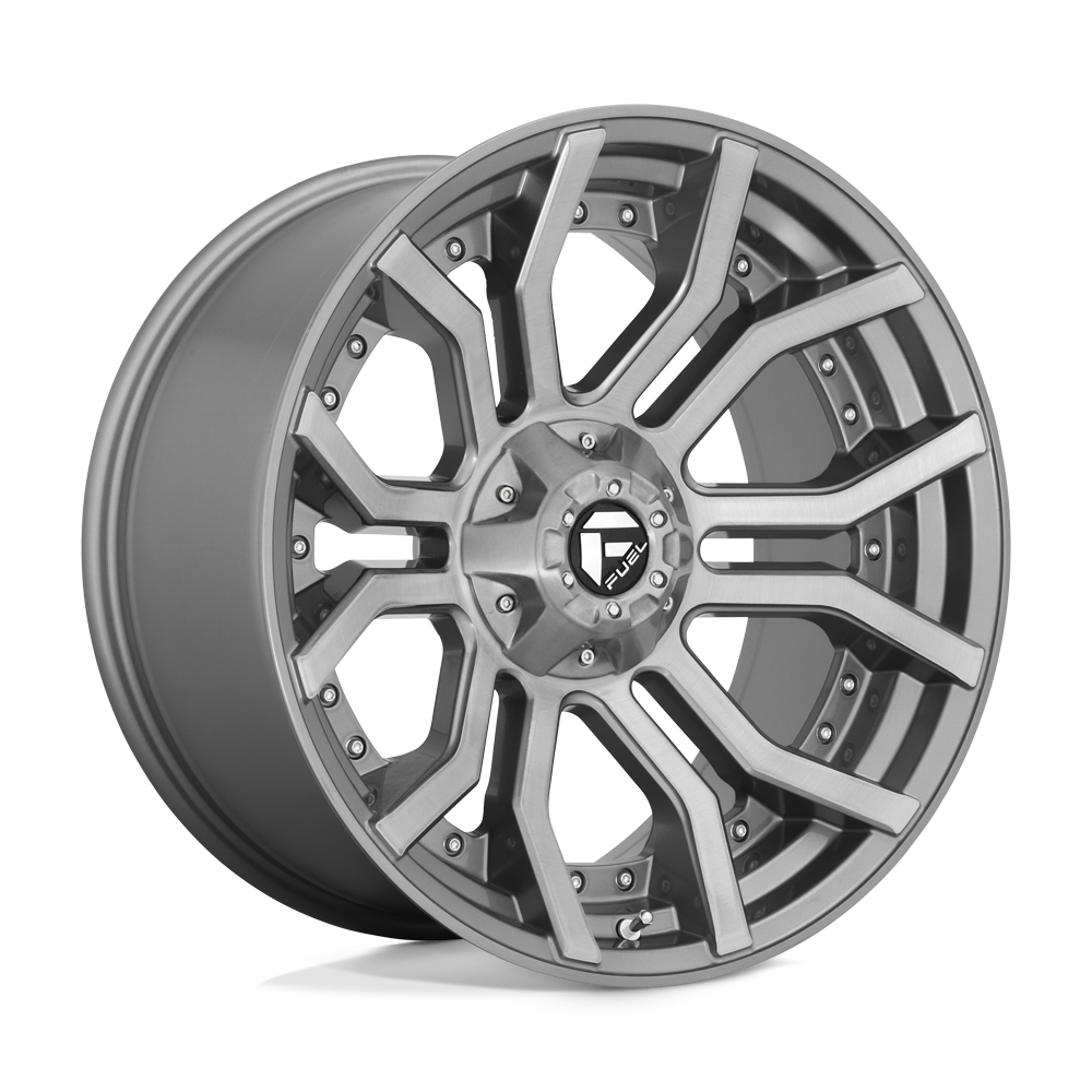 Fuel Offroad D713 RAGE PLATINUM Gunmetal/Machined 22x10 8-170 125.1 -18