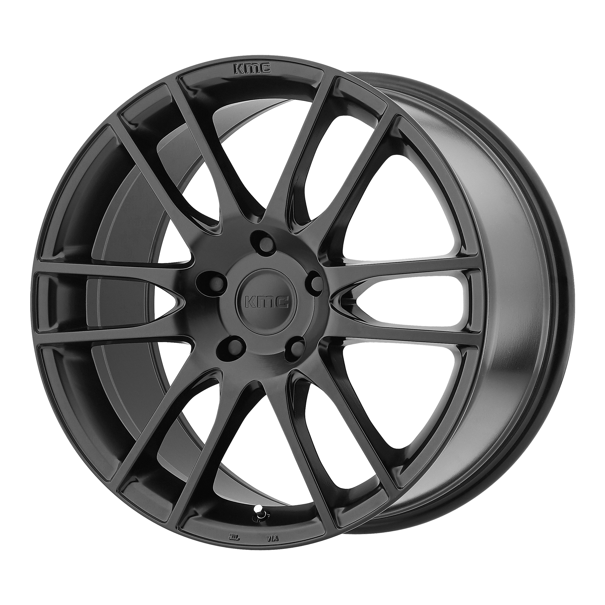 KMC Wheels KMC Wheels KM696 PIVOT Black Satin