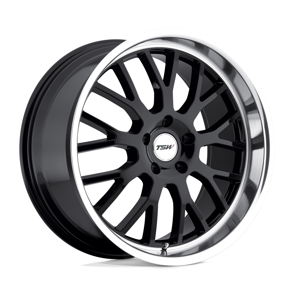 TSW TREMBLANT Black/Machined 18x8 5-100 72.1 35